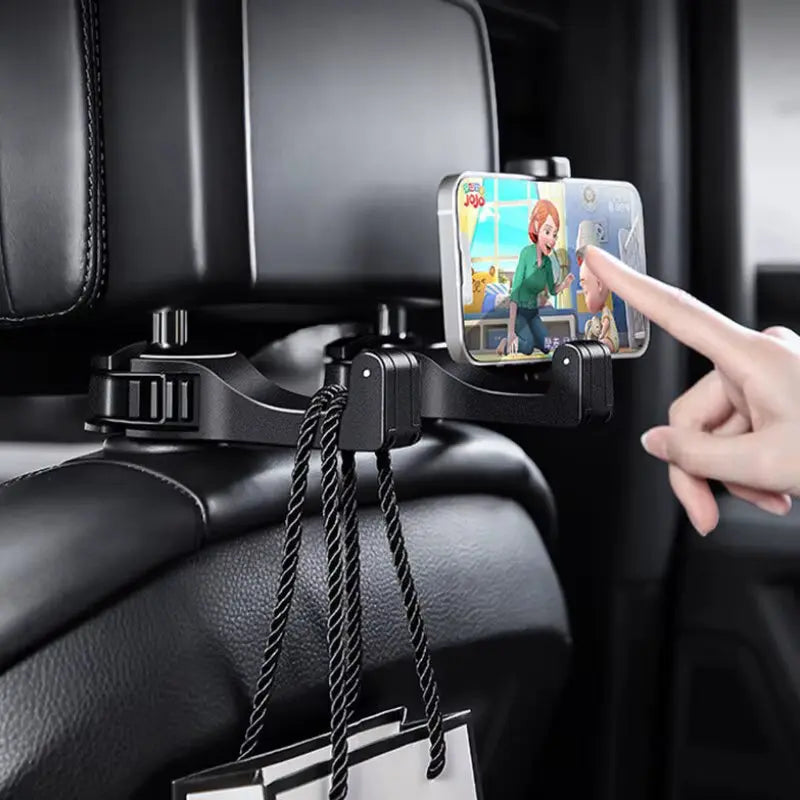 2in1 Car Hook for Rear Headrest