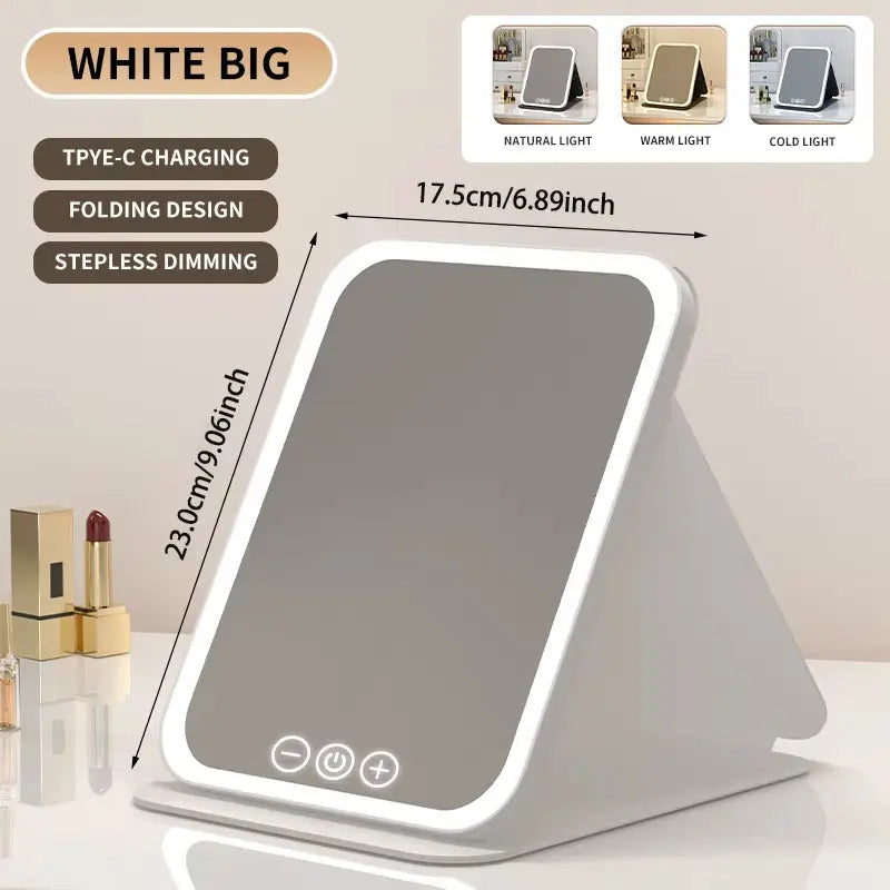 3 Colors Dimmable LED Makeup Mirror