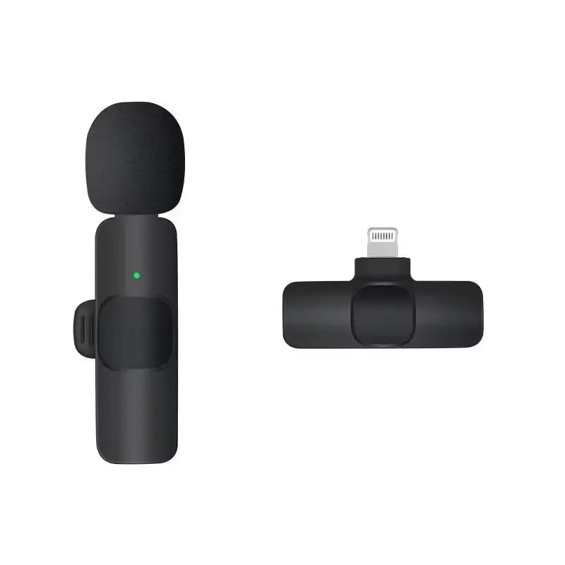 3-in-1 Wireless Lavalier Microphone - Perfect for Interviews and Vlogging with Noise Cancellation