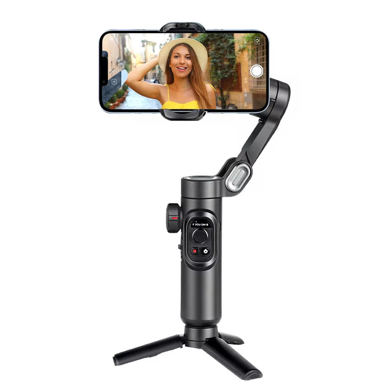 3-Axis Handheld Gimbal Stabilizer for Smartphones - Face Tracking for iPhone, Android, TikTok, and Vlogging (AOCHUAN)