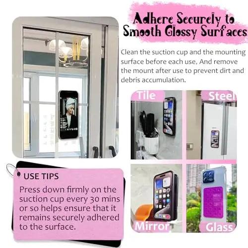 Silicone Suction Phone Case Mount (3M Adhesive)