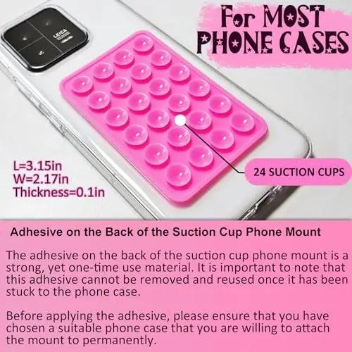 Silicone Suction Phone Case Mount (3M Adhesive)