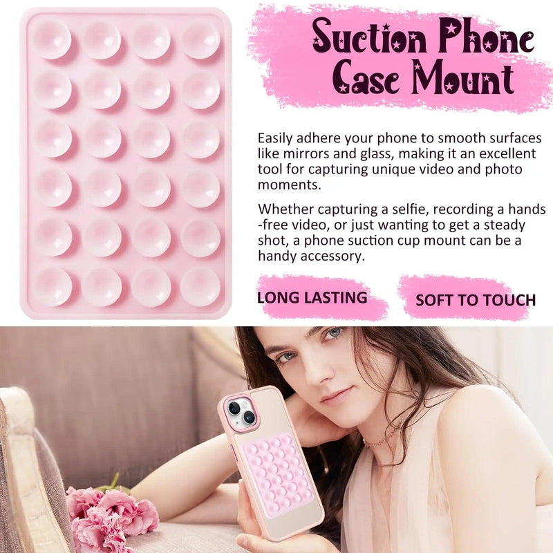 Silicone Suction Phone Case Mount (3M Adhesive)