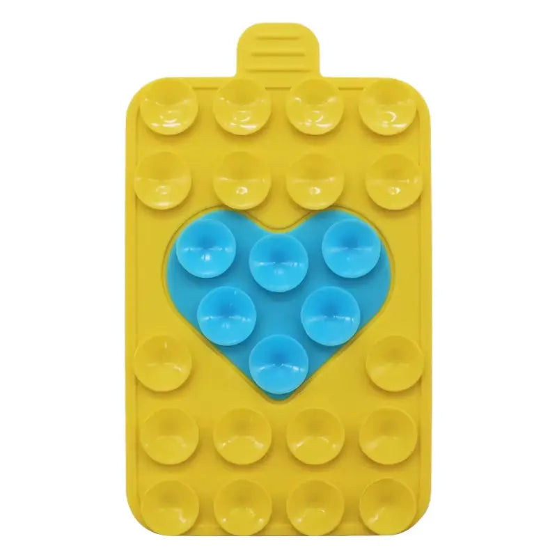 Double-Sided - Heart-Shaped Silicone Suction Cup for Mobile Phone Holder