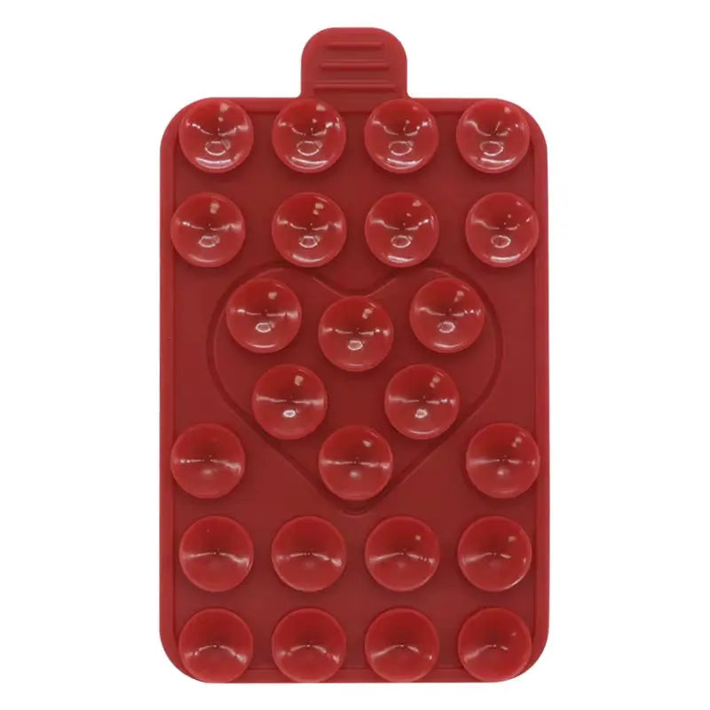Double-Sided - Heart-Shaped Silicone Suction Cup for Mobile Phone Holder