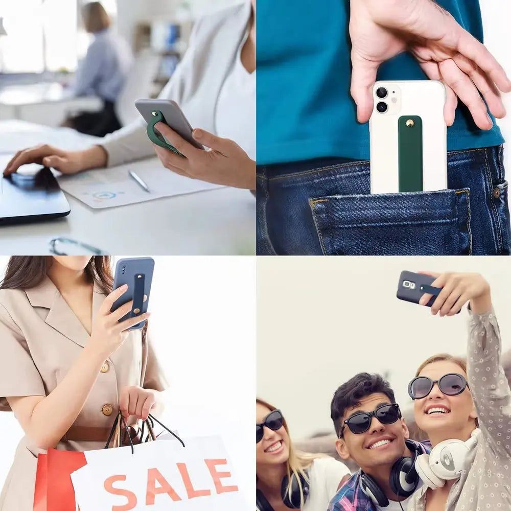 Finger Grip Phone Holder Socket