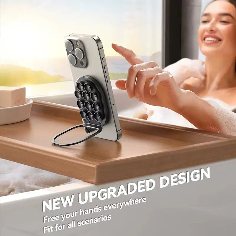 Magnetic Phone Holder Mount with Suction Cup & Pull Ring Phone Stand by JOYROOM