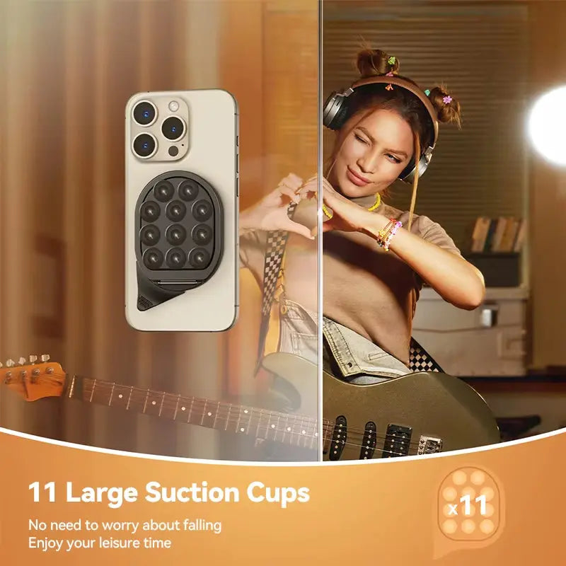 Magnetic Phone Holder Mount with Suction Cup & Pull Ring Phone Stand by JOYROOM