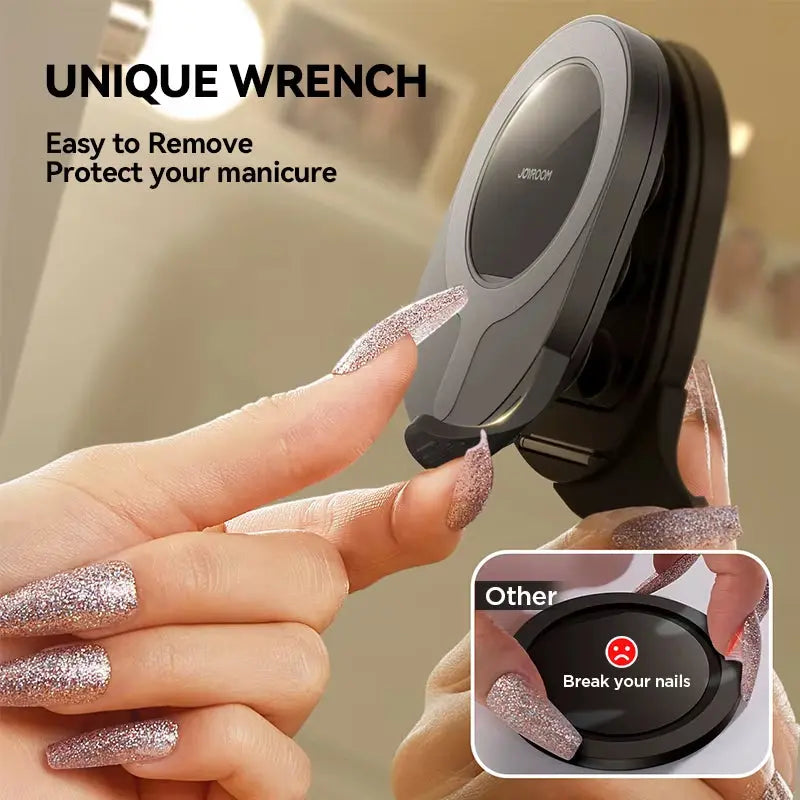 Magnetic Phone Holder Mount with Suction Cup & Pull Ring Phone Stand by JOYROOM