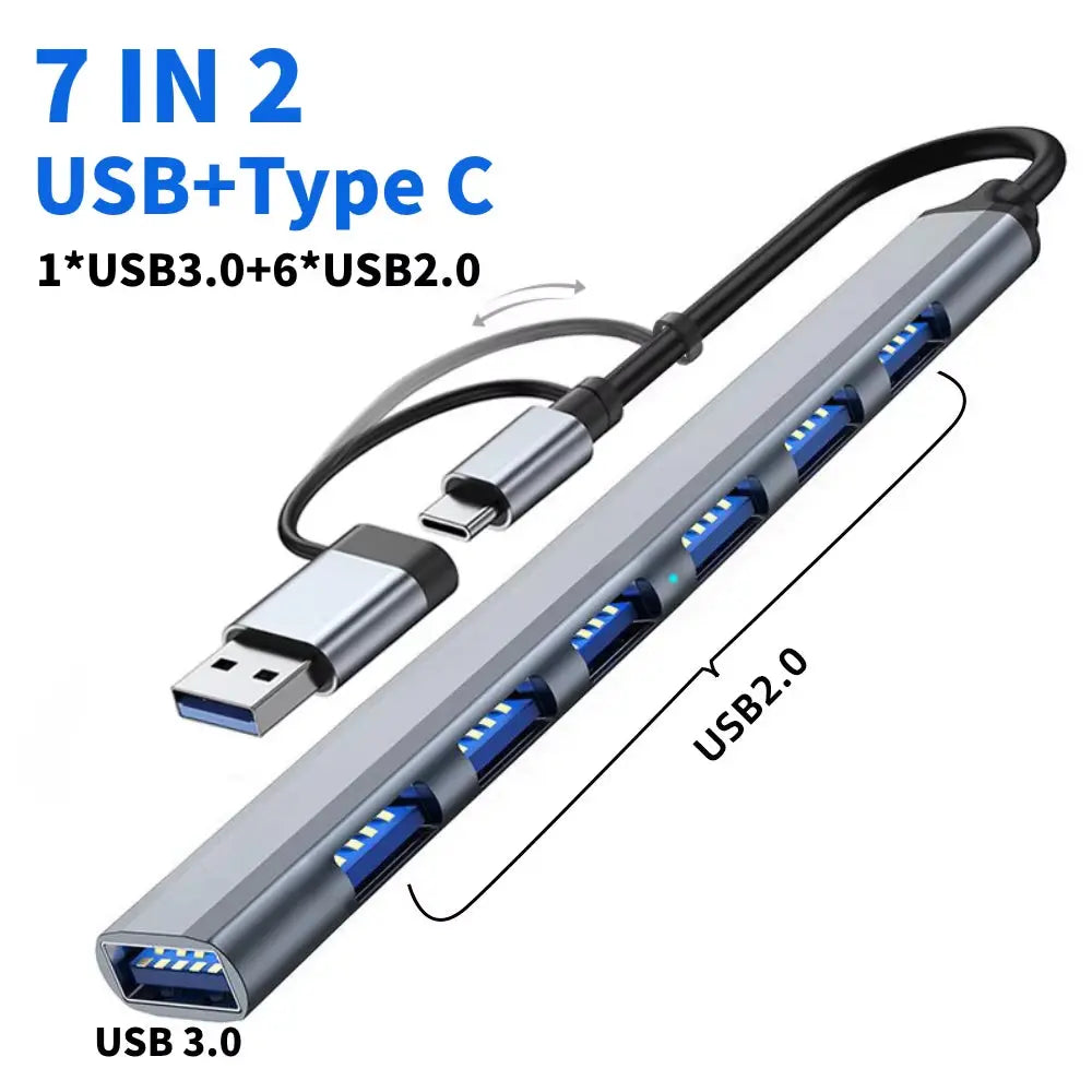 Multi-Hub Splitter for MacBook Pro