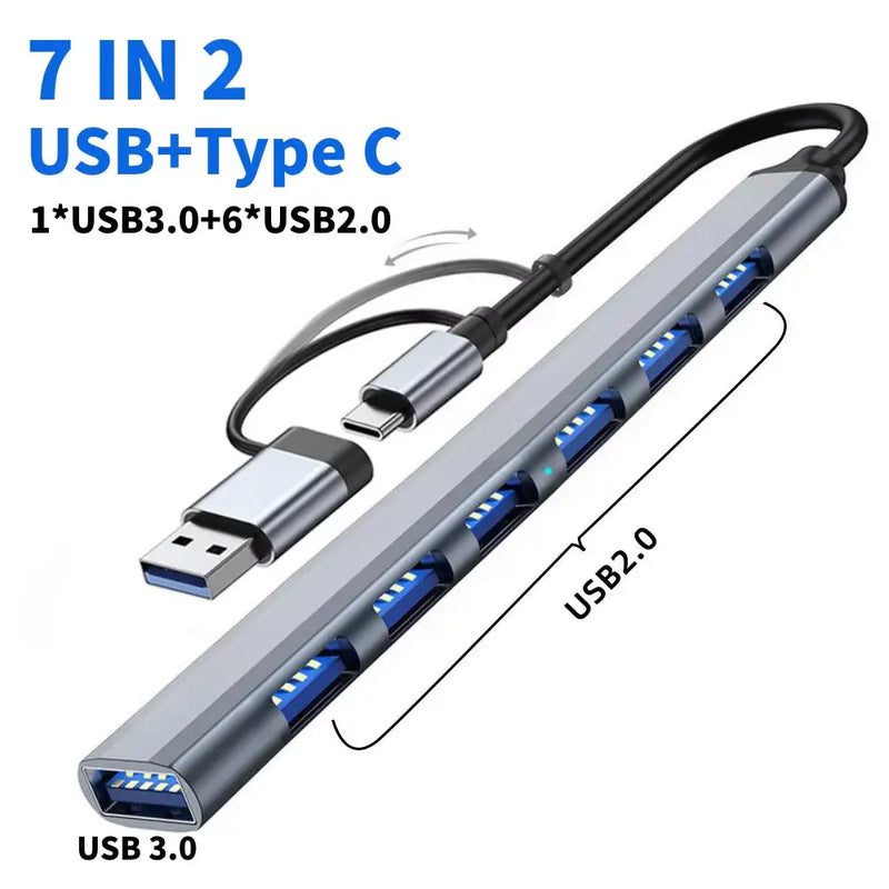 Multi-Hub Splitter for MacBook Pro