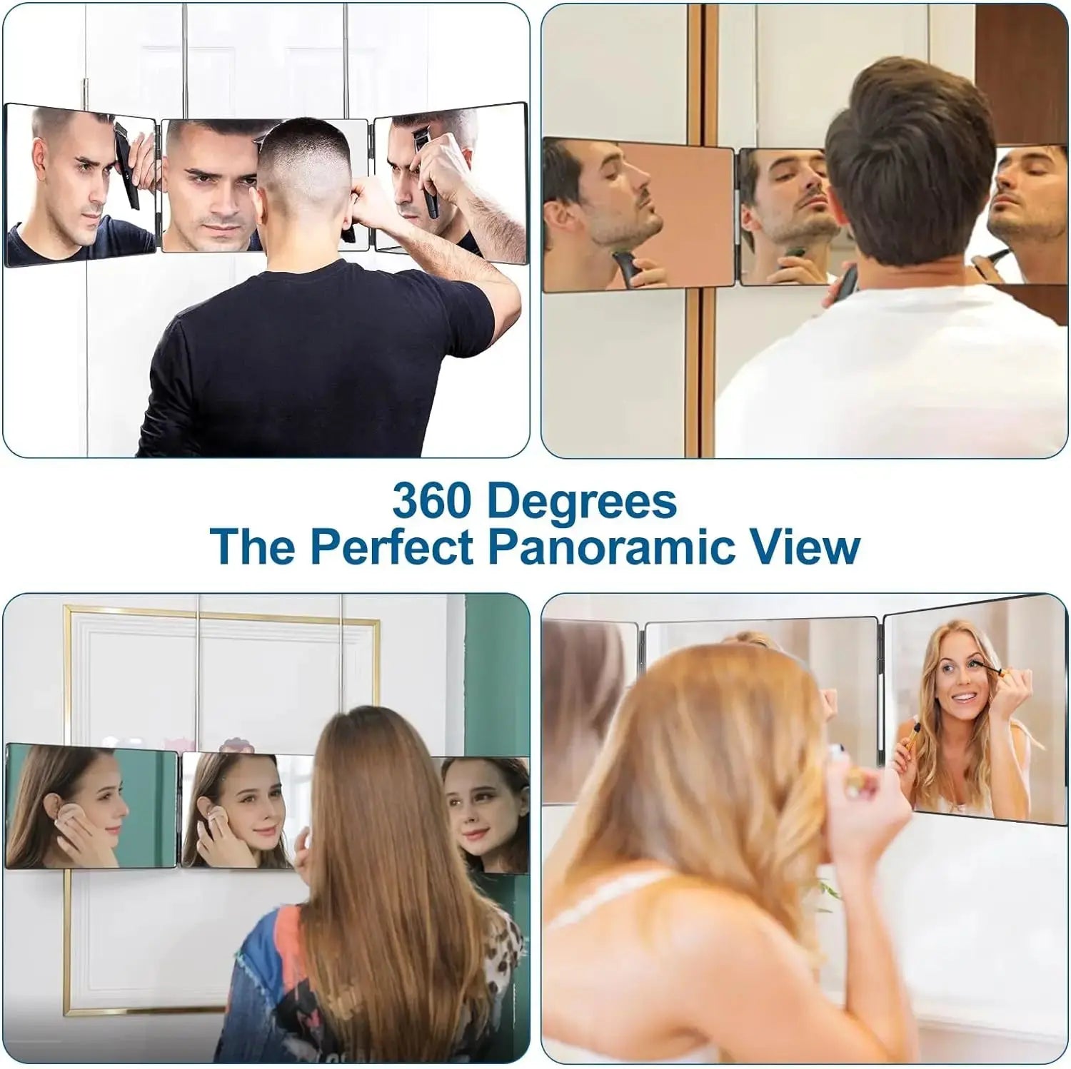 Portable 360 Trifold Mirror