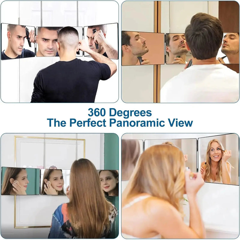 Portable 360 Trifold Mirror