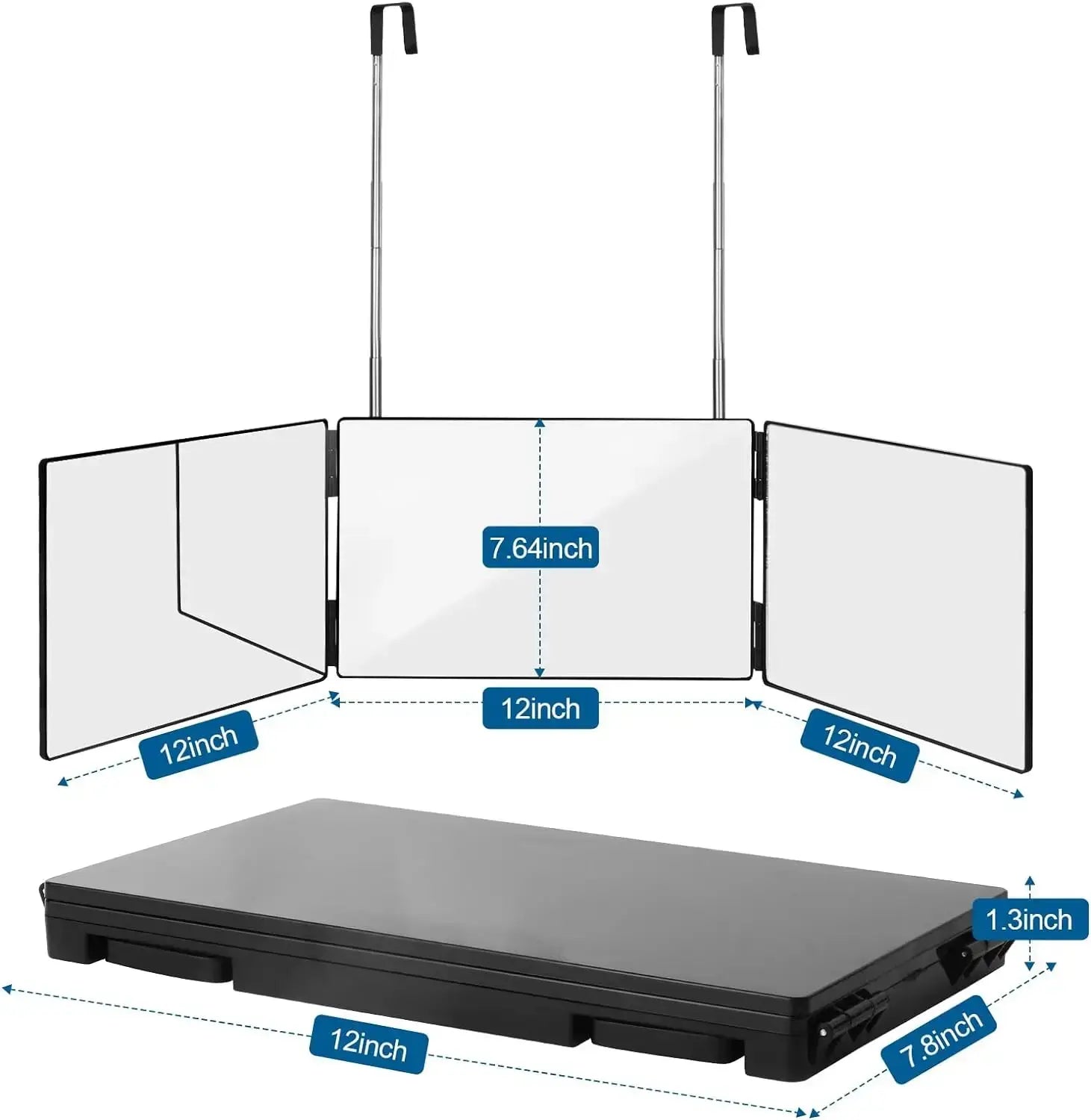 Portable 360 Trifold Mirror