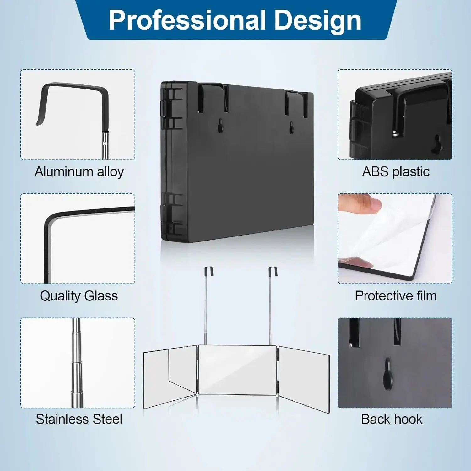 Portable 360 Trifold Mirror