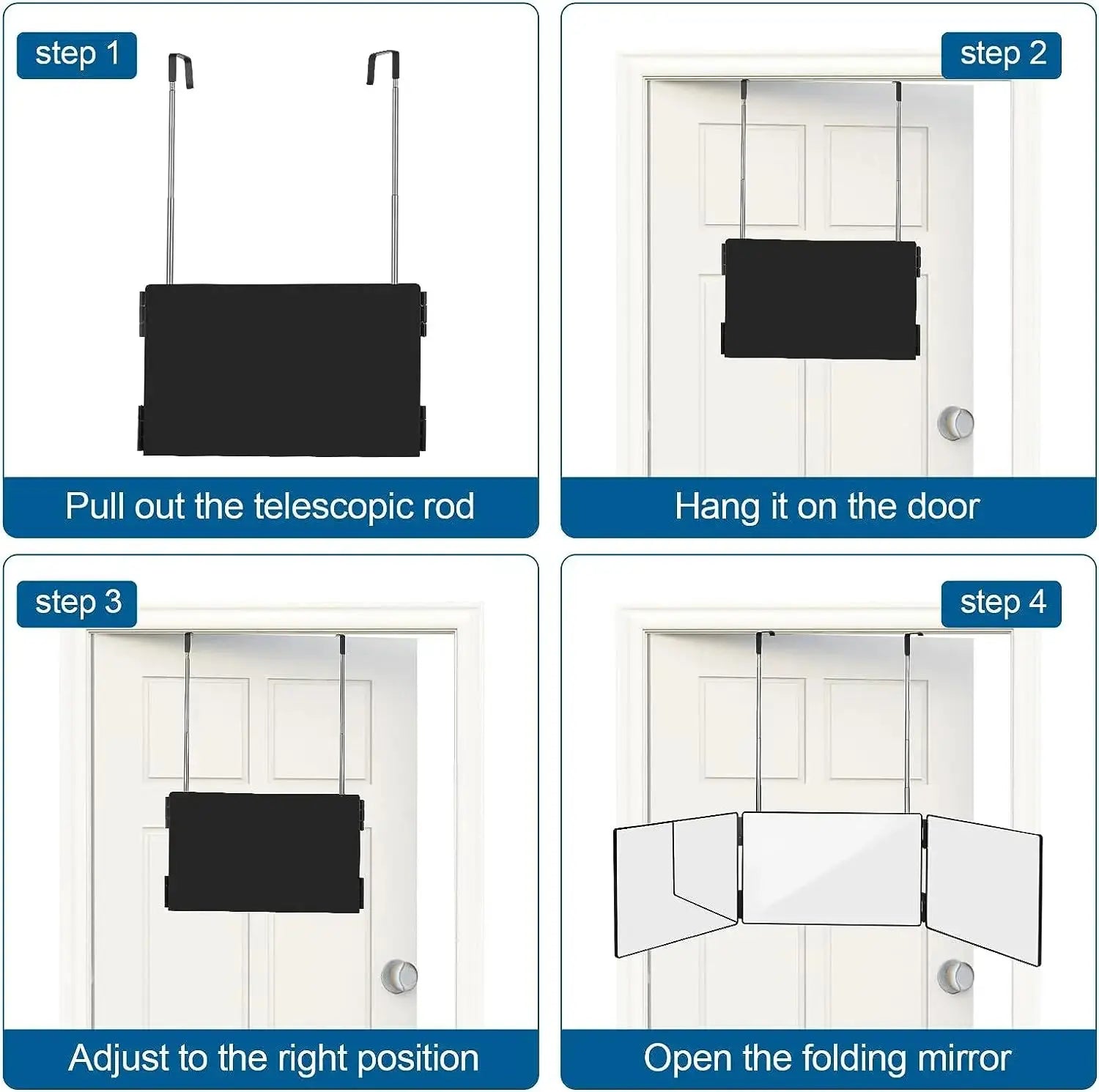 Portable 360 Trifold Mirror