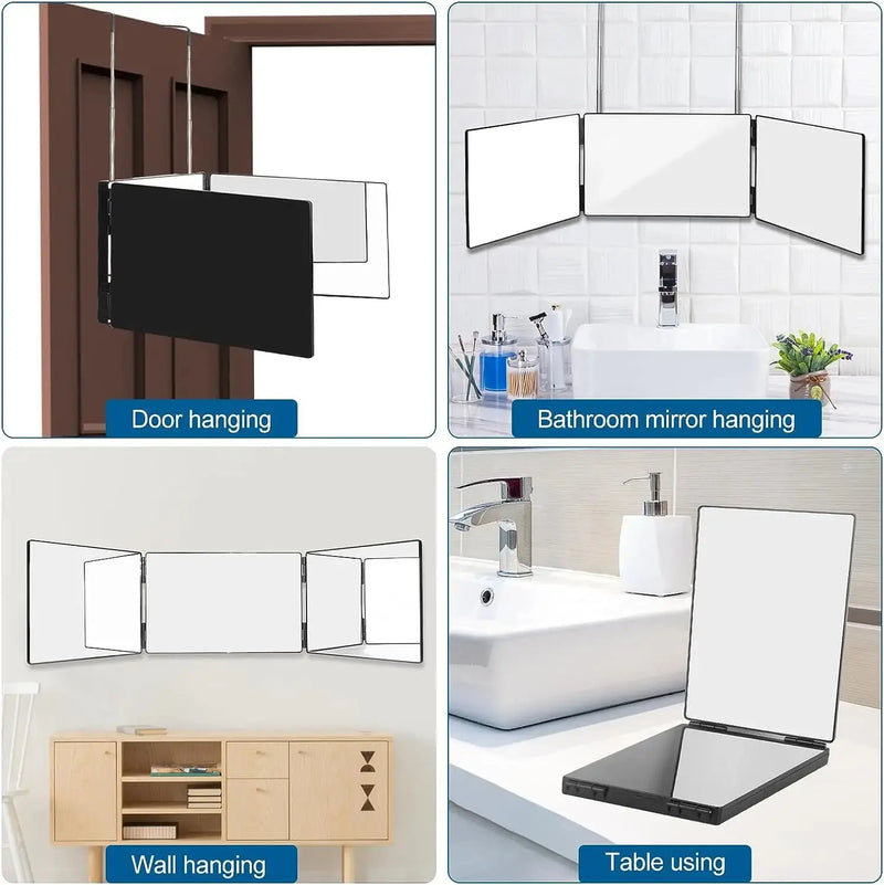 Portable 360 Trifold Mirror