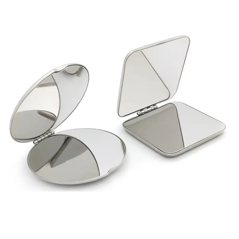 Portable Stainless Steel Makeup Mirror