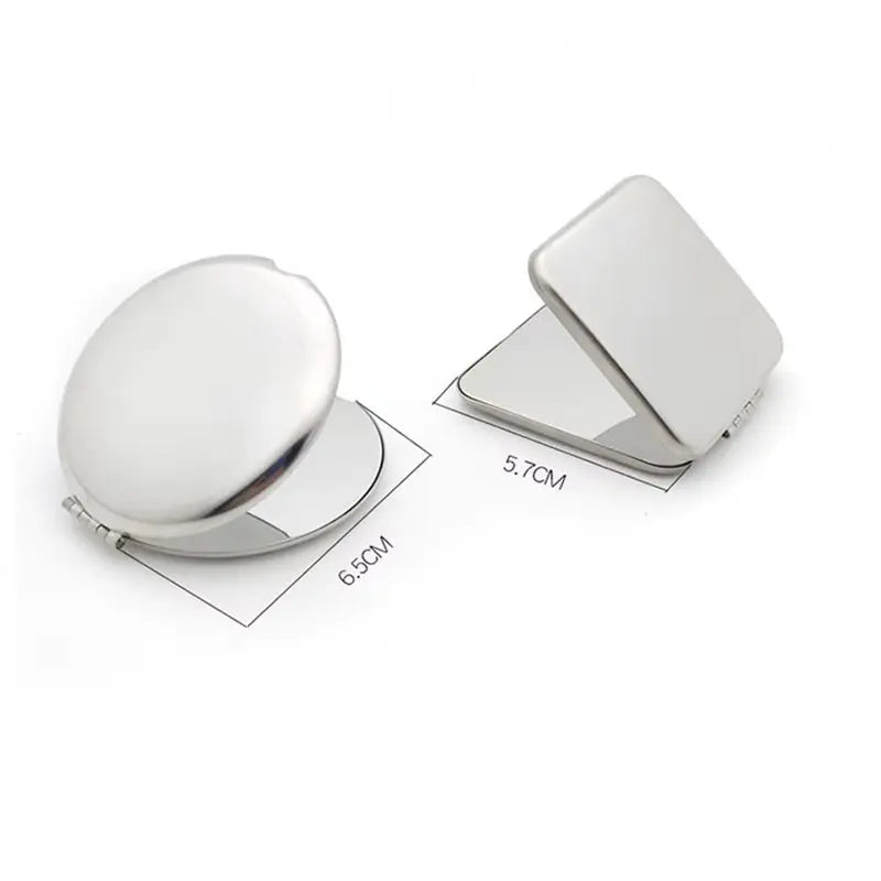 Portable Stainless Steel Makeup Mirror