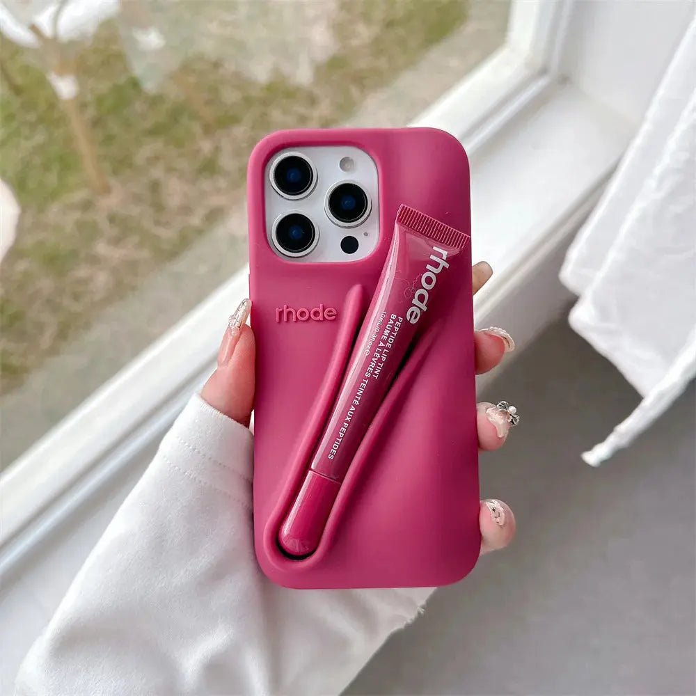 Rhode Phone Case with Lip Gloss Set