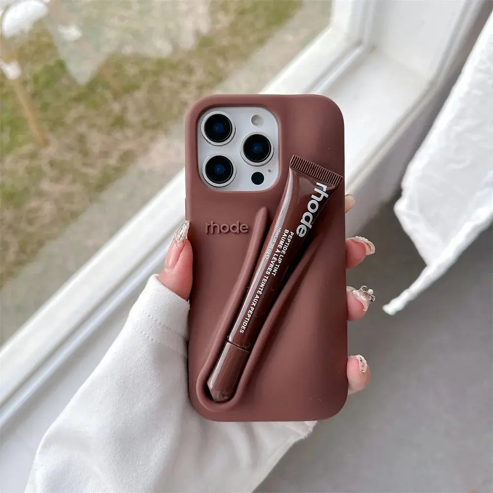 Rhode Phone Case with Lip Gloss Set
