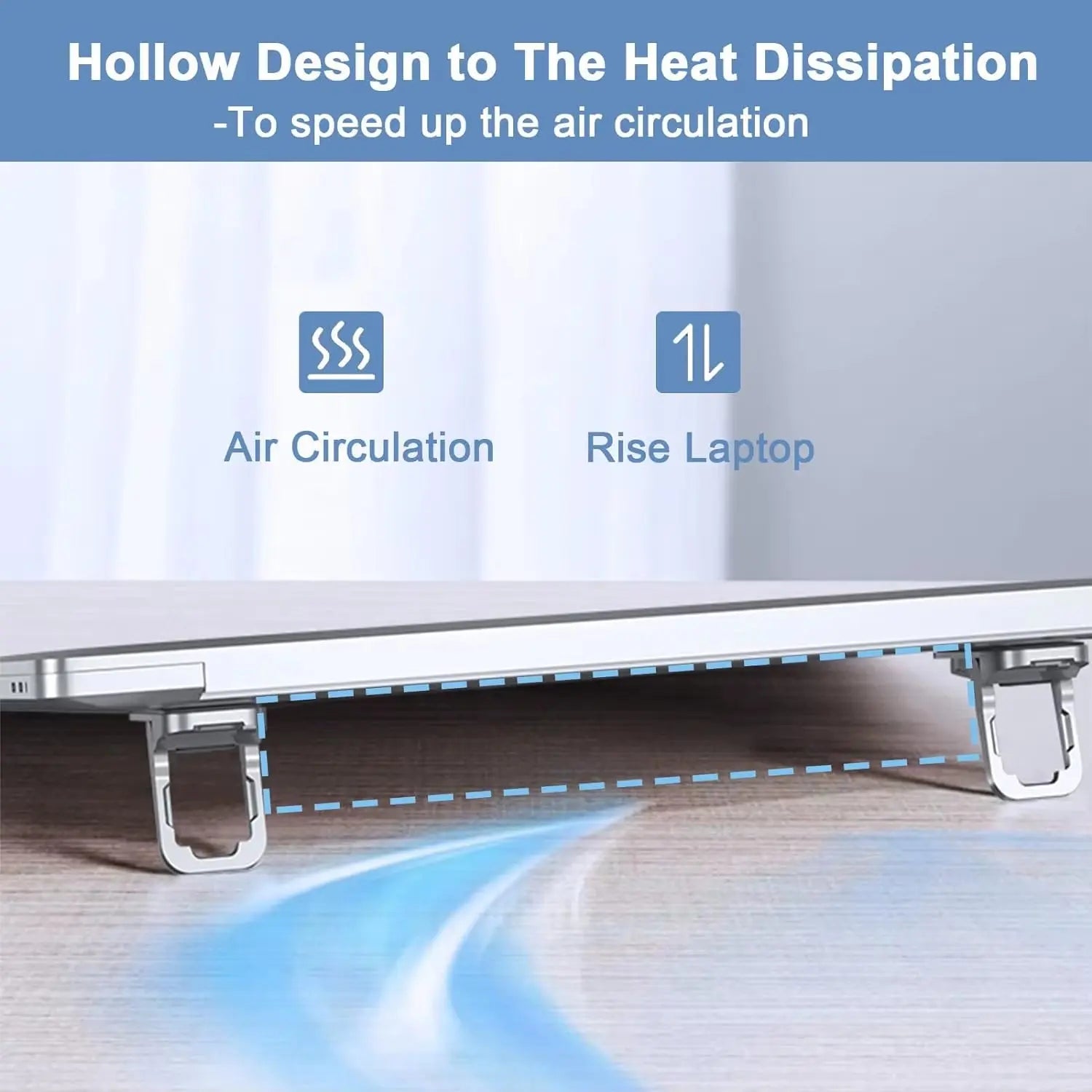Set of 2 Adjustable Foldable Laptop Stand