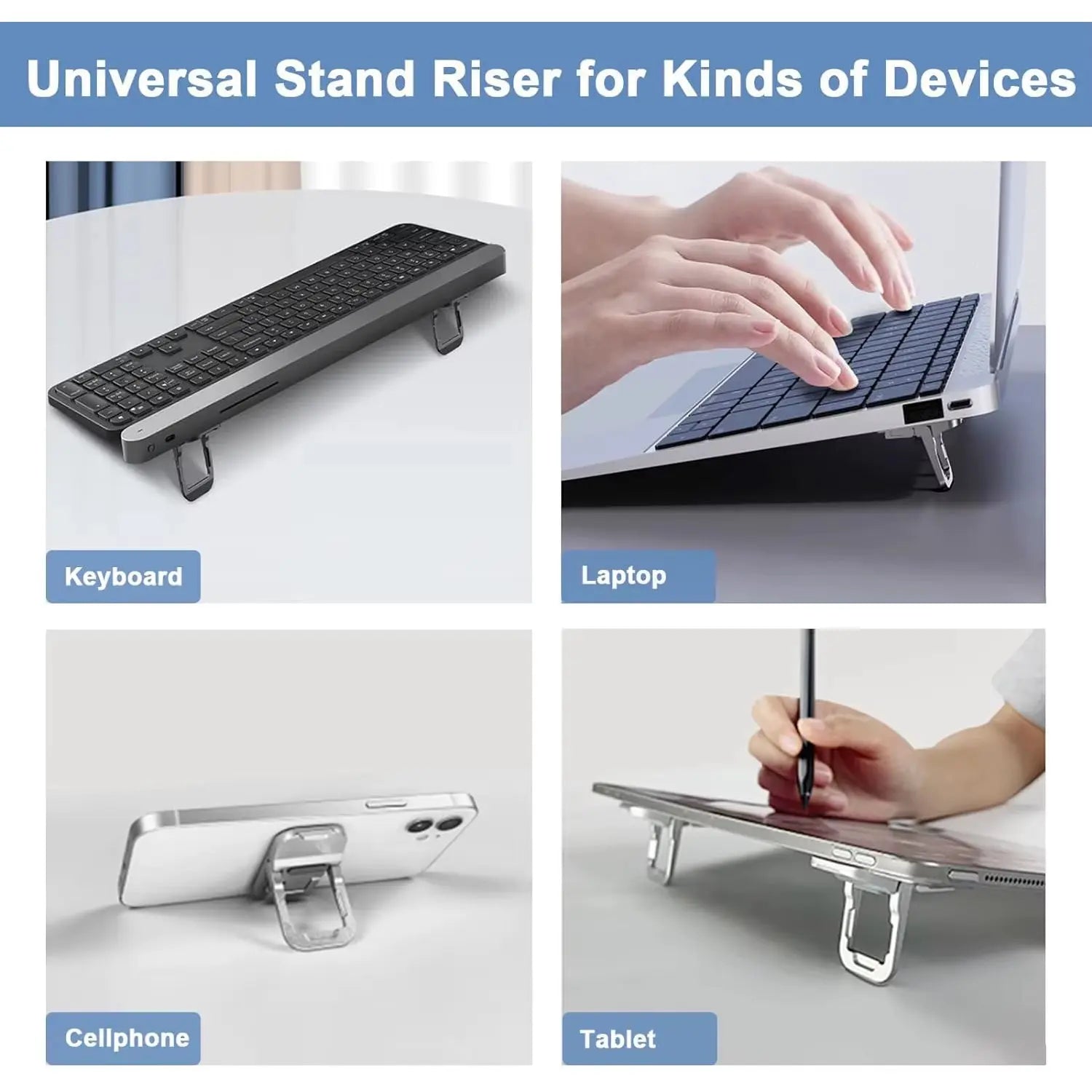 Set of 2 Adjustable Foldable Laptop Stand