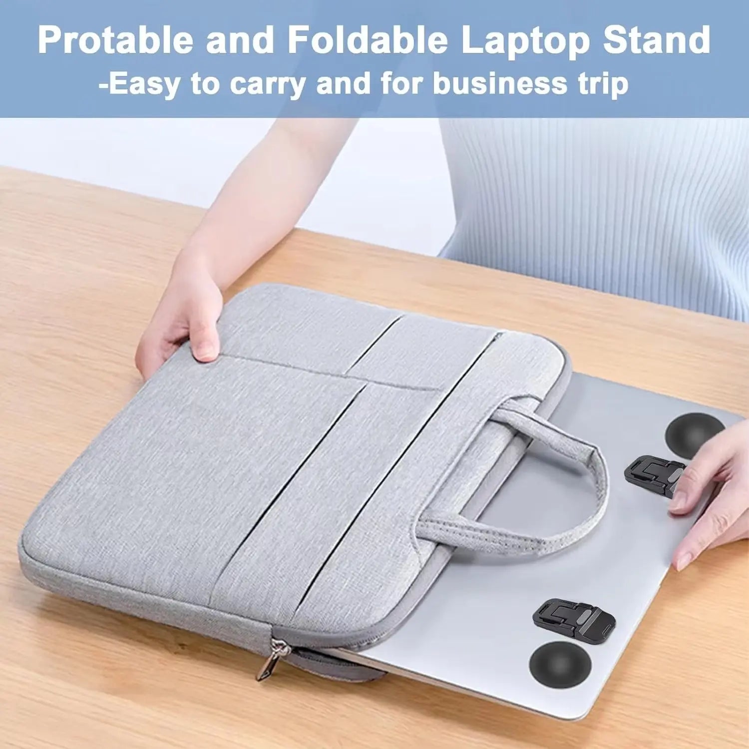 Set of 2 Adjustable Foldable Laptop Stand