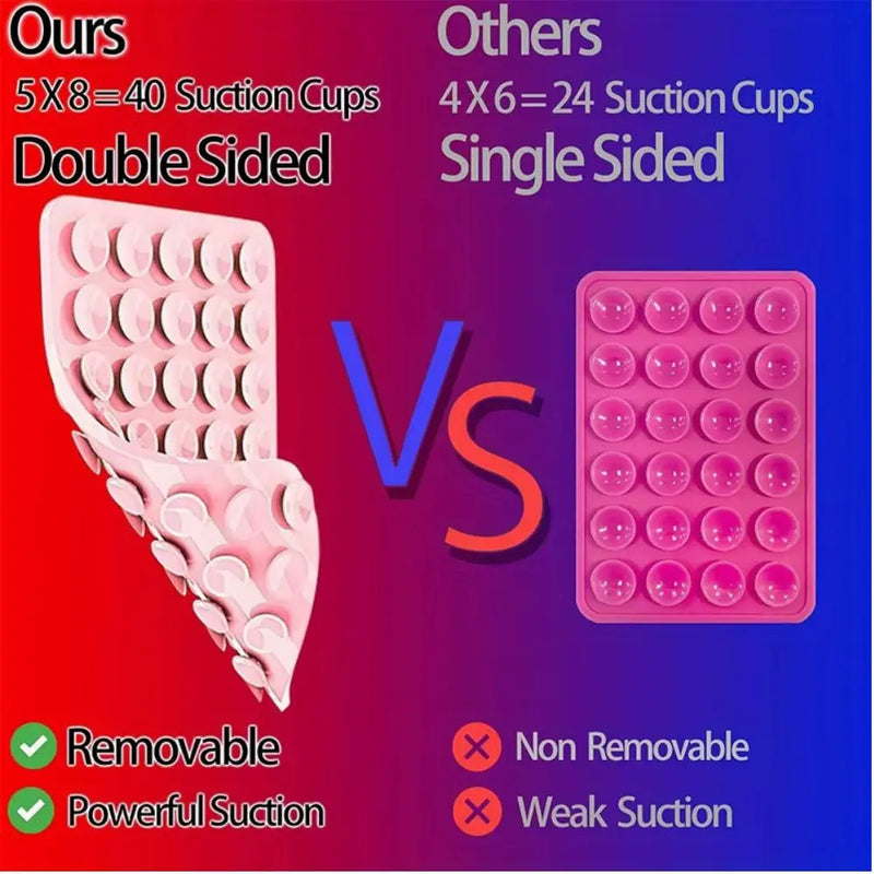 Silicone Suction Cup Phone Mount - Double Sided