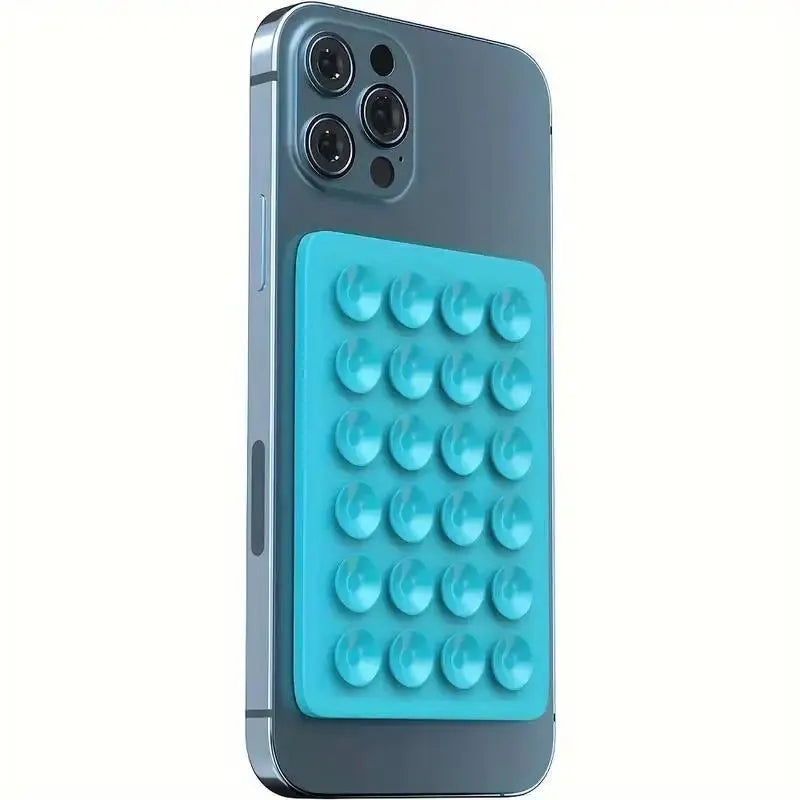 Silicone Suction Phone Holder Mat - Single-Sided Case Mount and Back Sticker