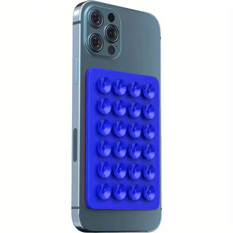 Silicone Suction Phone Holder Mat - Single-Sided Case Mount and Back Sticker