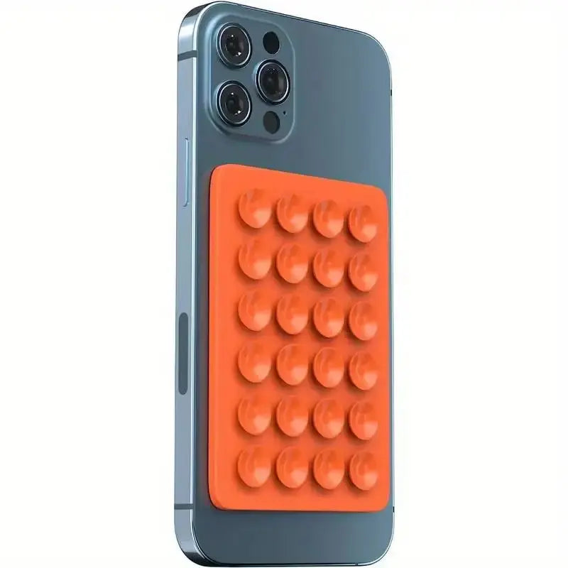 Silicone Suction Phone Holder Mat - Single-Sided Case Mount and Back Sticker