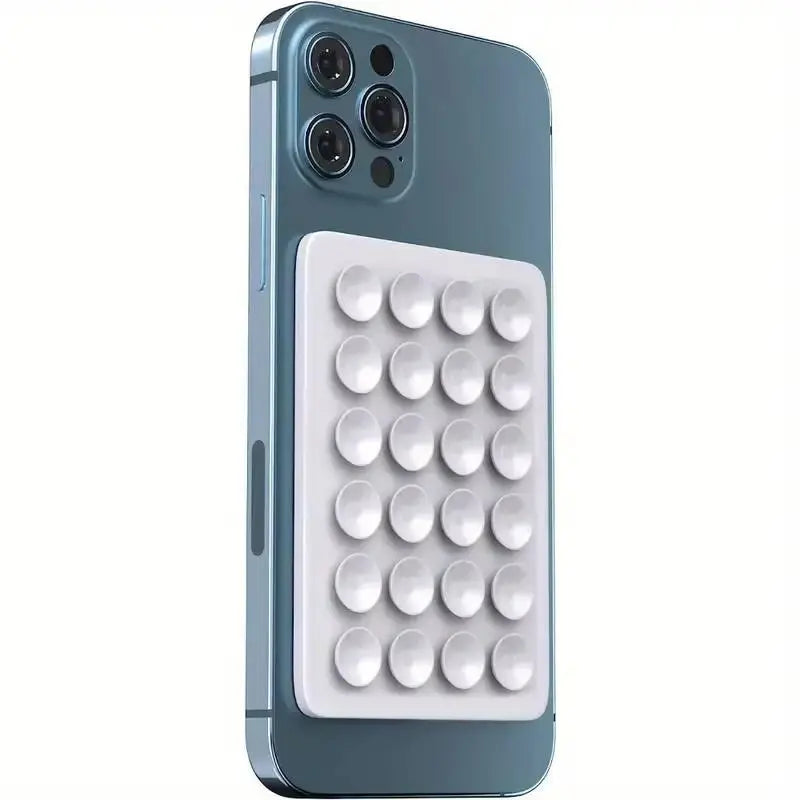 Silicone Suction Phone Holder Mat - Single-Sided Case Mount and Back Sticker