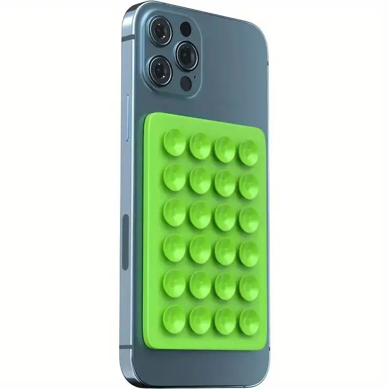 Silicone Suction Phone Holder Mat - Single-Sided Case Mount and Back Sticker