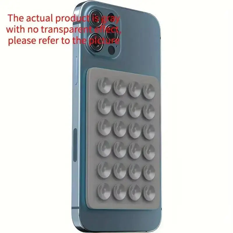 Silicone Suction Phone Holder Mat - Single-Sided Case Mount and Back Sticker