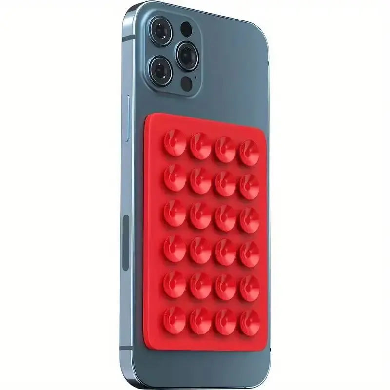 Silicone Suction Phone Holder Mat - Single-Sided Case Mount and Back Sticker