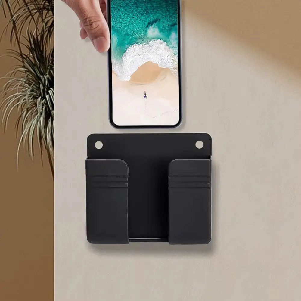 Wall-Mounted Multifunctional Storage Box - Punch-Free Organizer for TV Remote, Mobile Phone, and Charging Accessories (1-4 Pieces)
