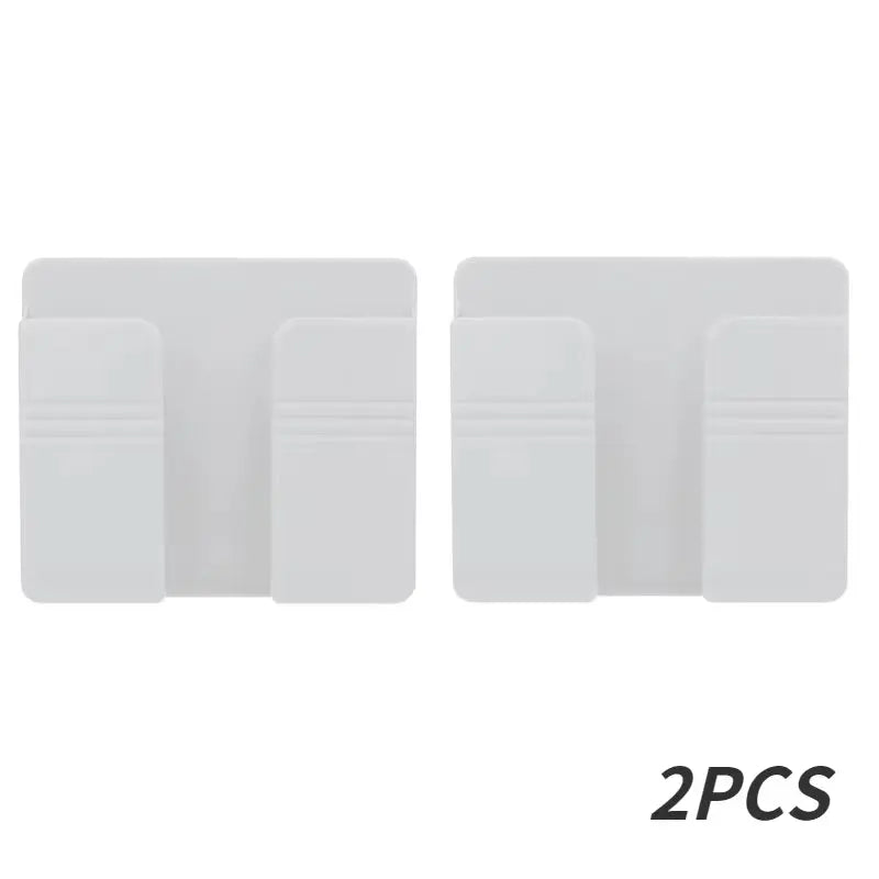 Wall-Mounted Multifunctional Storage Box - Punch-Free Organizer for TV Remote, Mobile Phone, and Charging Accessories (1-4 Pieces)