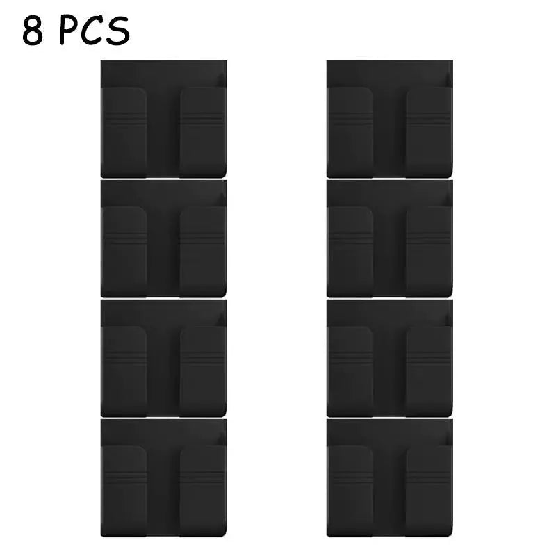 Wall-Mounted Multifunctional Storage Box - Punch-Free Organizer for TV Remote, Mobile Phone, and Charging Accessories (1-4 Pieces)