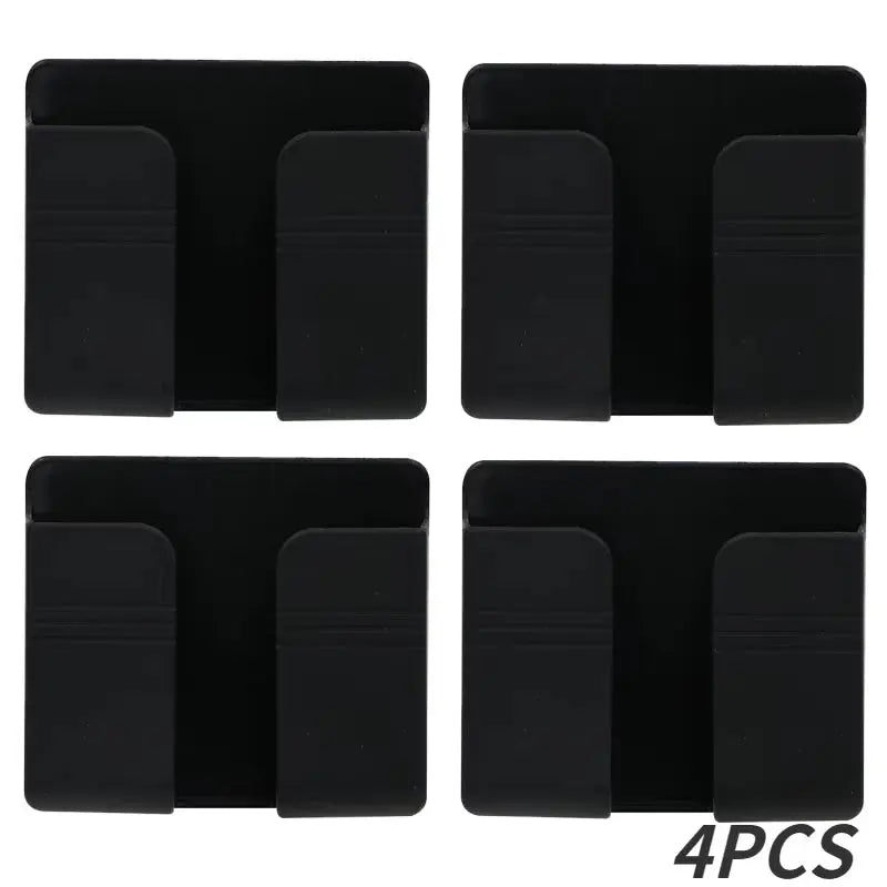 Wall-Mounted Multifunctional Storage Box - Punch-Free Organizer for TV Remote, Mobile Phone, and Charging Accessories (1-4 Pieces)
