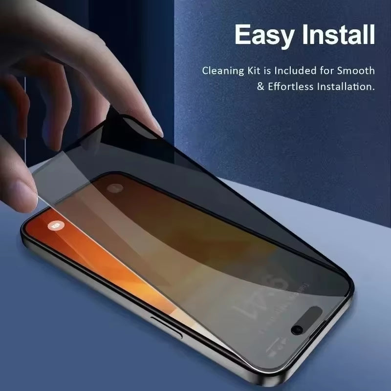 Full Coverage Privacy Screen Protector for iPhone - 8K Anti-Spy Glass