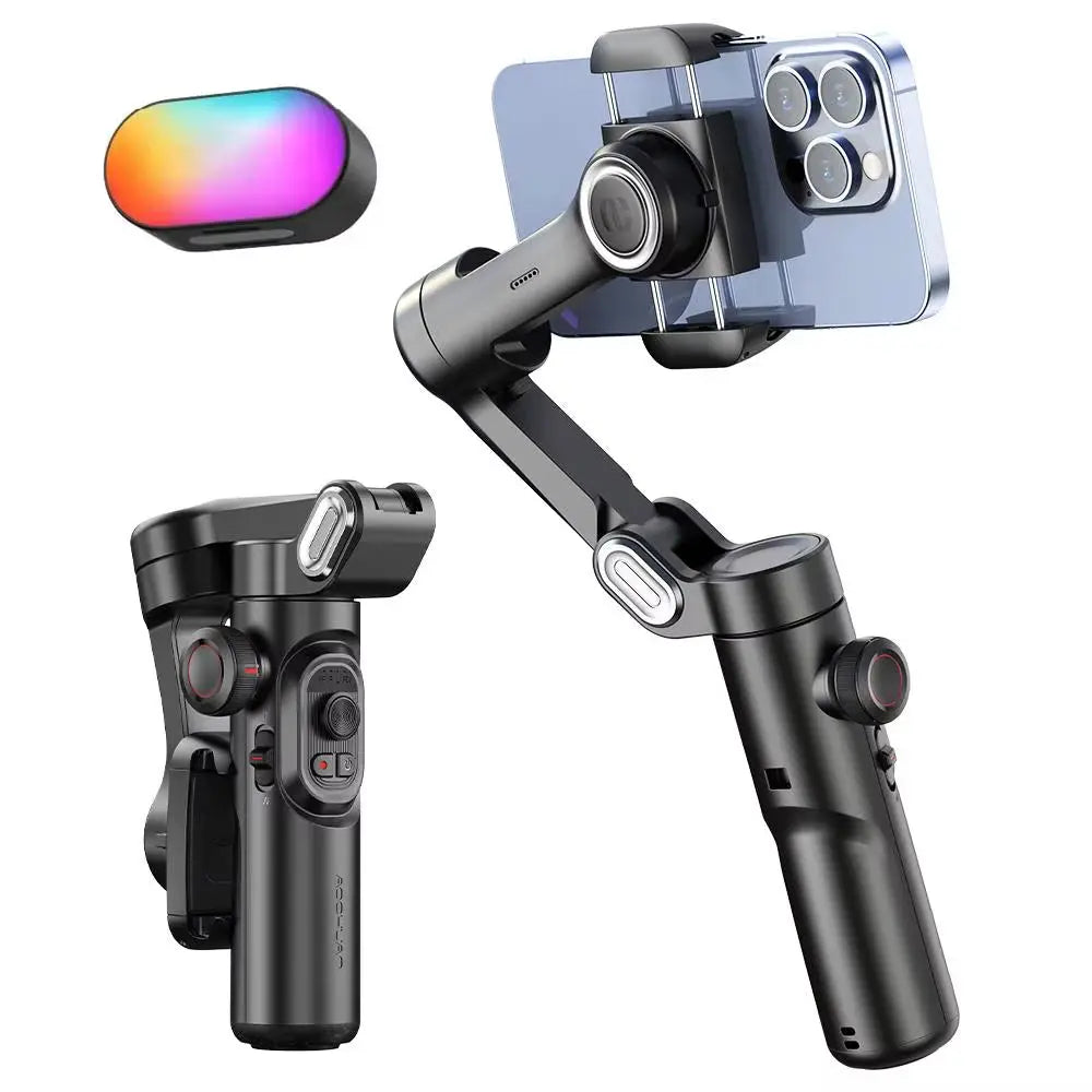 3-Axis Handheld Gimbal Stabilizer for Smartphones - Face Tracking for iPhone, Android, TikTok, and Vlogging (AOCHUAN)
