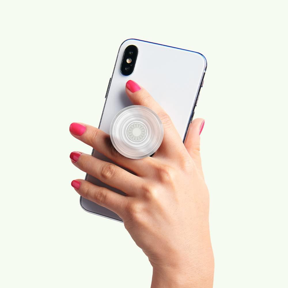 PopSockets Phone Grip with Expanding Kickstand, PopSockets for Phone - Clear - REFLECTBUDDY