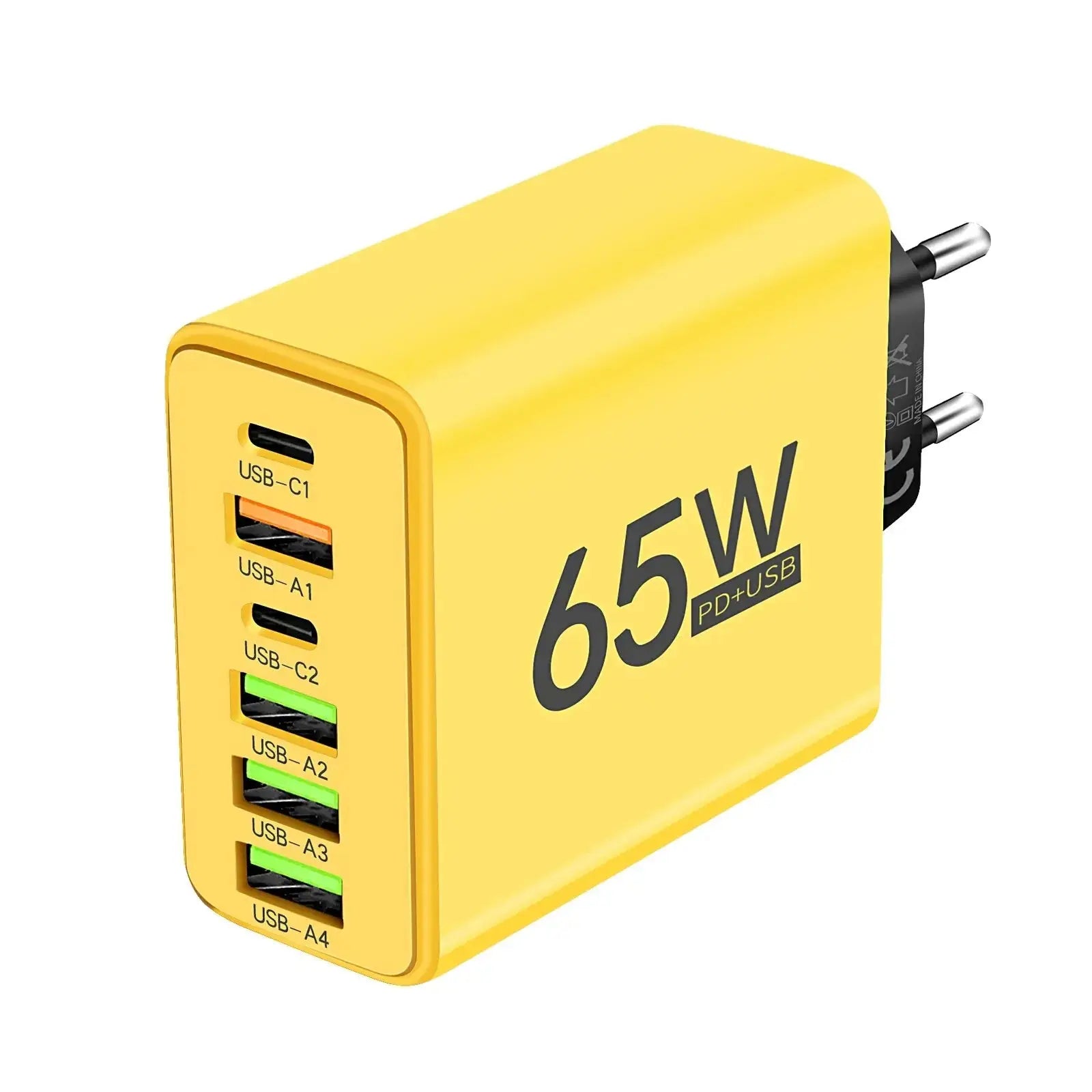 65W USB-C Multi-Port Fast Charging Wall Charger