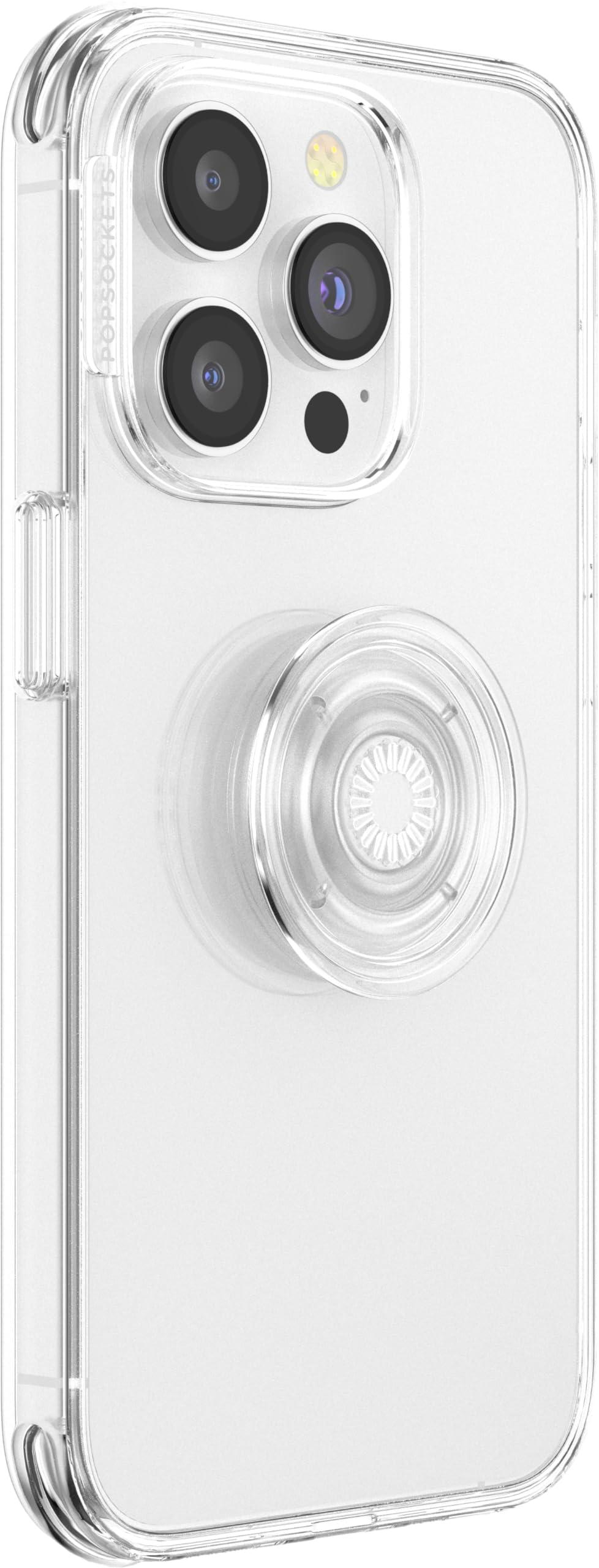 PopSockets Phone Grip with Expanding Kickstand, PopSockets for Phone - Clear - REFLECTBUDDY