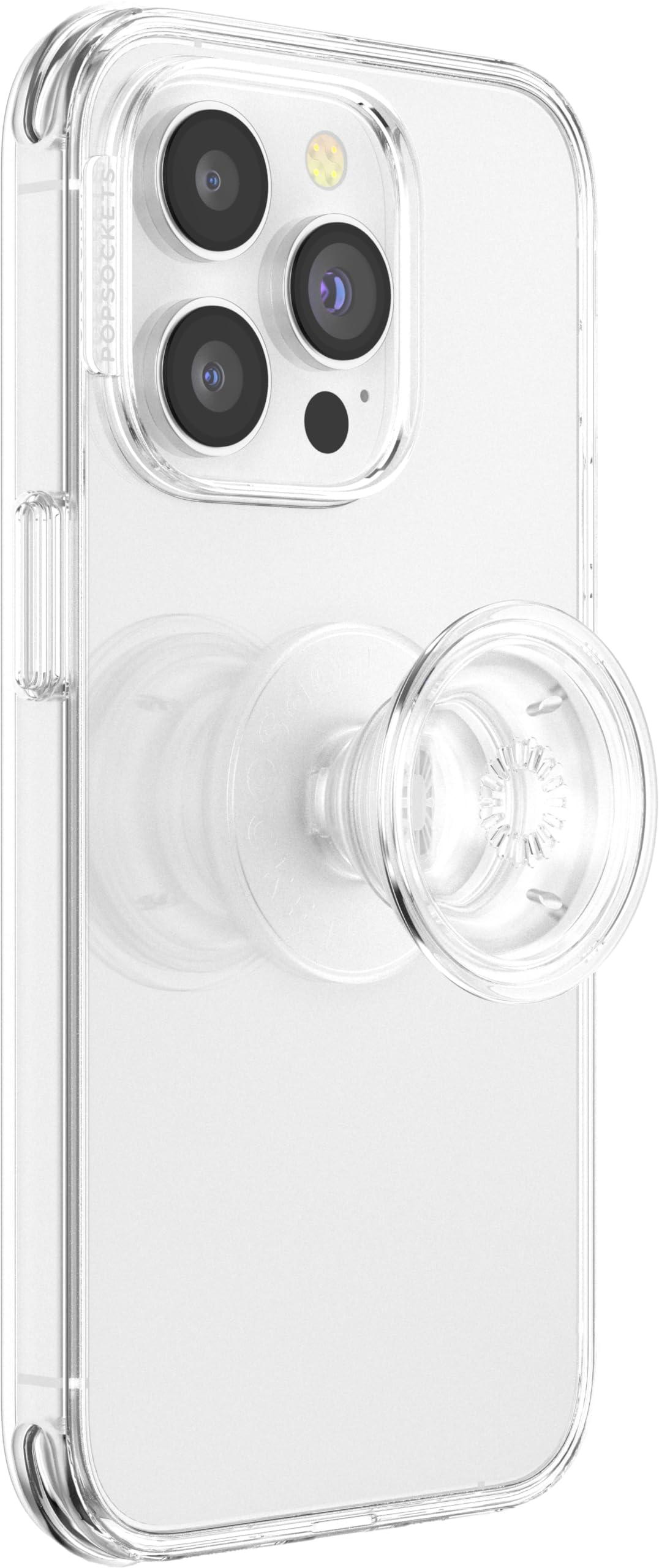 PopSockets Phone Grip with Expanding Kickstand, PopSockets for Phone - Clear - REFLECTBUDDY