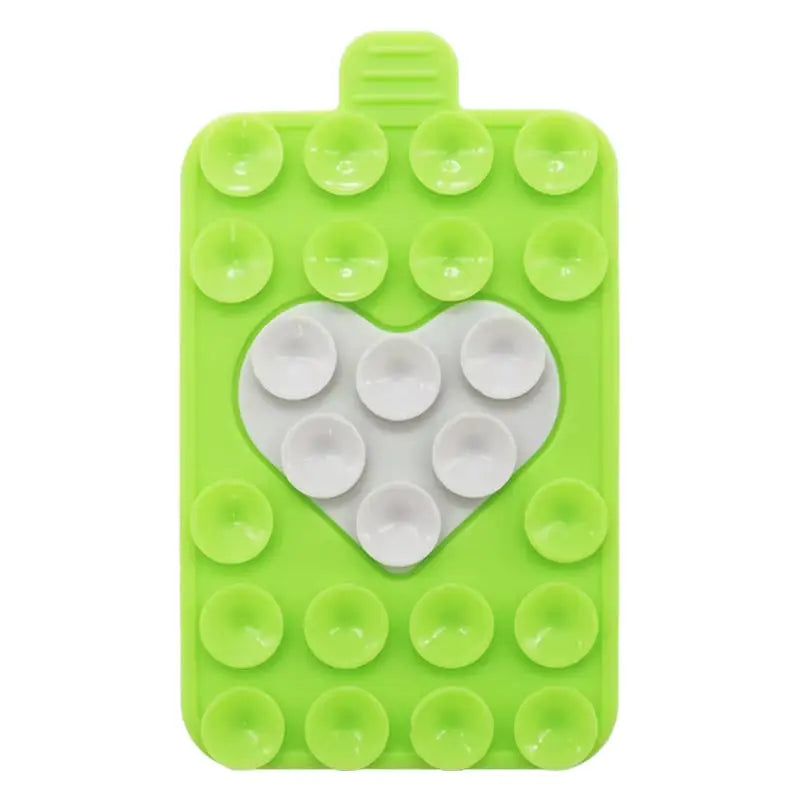 Double-Sided Heart-Shaped Silicone Suction Cups for Mobile Phone Holders with Adhesive Backing