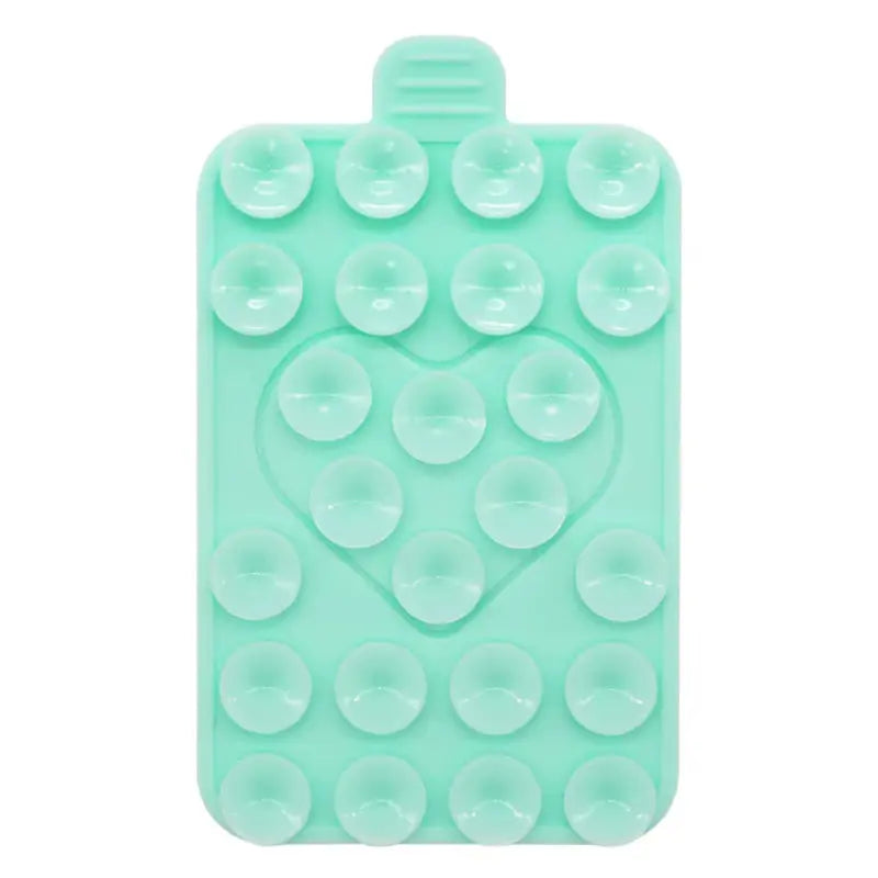 Double-Sided Heart-Shaped Silicone Suction Cups for Mobile Phone Holders with Adhesive Backing