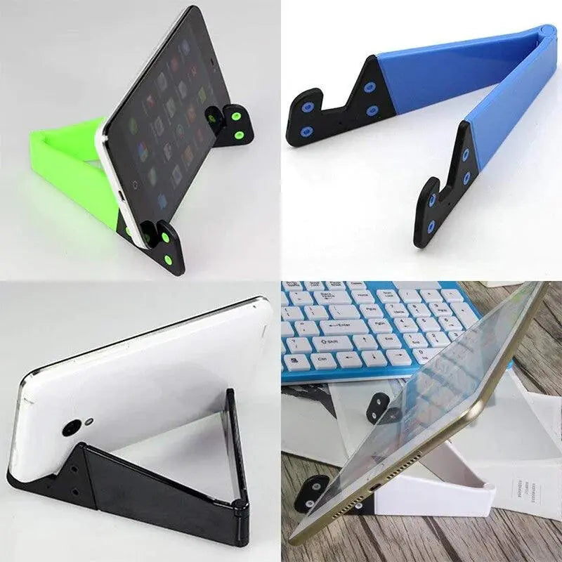 Fimilef Universal Foldable Phone Holder - Adjustable Stand for iPhone, iPad, E-Readers, and Tablets