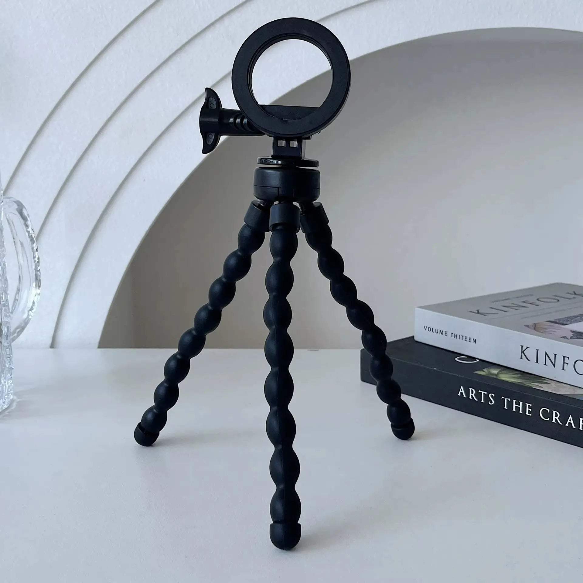 MagSafe-Compatible Magnetic Tripod and Monopod Stand for Smartphones - Compact Octopus Phone Holder